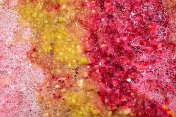 mixture  of beetroot and lemon ingredients for healthy drink