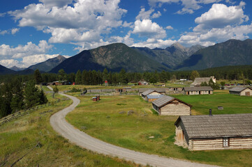 Fort Steele Heritage town soldiers log barracks