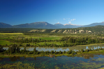 Columbia river valley at Radium Hot Springs