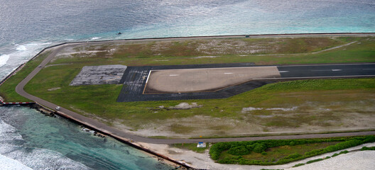 Maldives airstrip, international airport