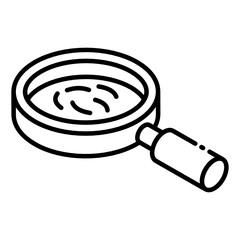 
Lab testing equipment, bacterial examine icon in glyph isometric 
