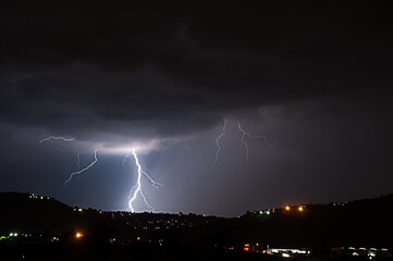 lightning in the city