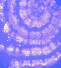 Hippie Art Texture. Batik Print. Watercolor Old 