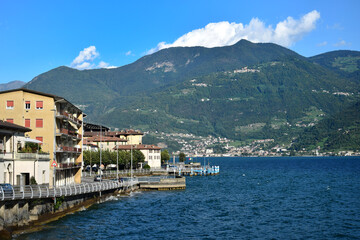 Obraz premium The small town Castro at Lake Iseo, Lombardy, Italy.