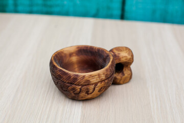 wooden tableware, cookware, handmade woodwork, joinery, wooden water mug, wood carving