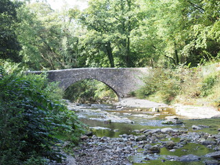 Traditional stone bridge in yorkshire