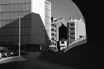 Casa da Música Porto Portugal building architecture modern view of a city black and white