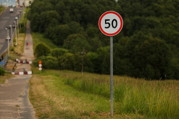 road signs on the streets in russia