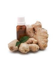 Ginger essential oil, ginger root.