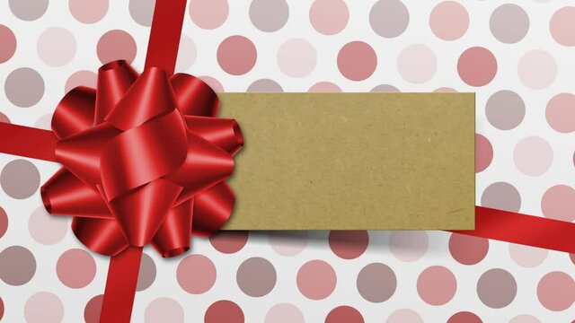Set of 4 Gift Box Openings with Ribbon Bows and Gift Tags to Green Screen. Includes two ribbon bow styles with red and gold color variations.