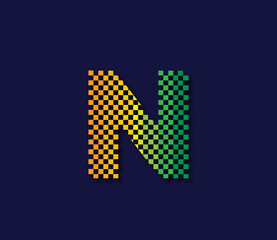 N Megapixels Creative Logo Design Concept