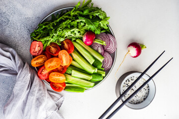 Healthy vegetable bowl