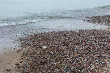 Pebbles Background, beach from Devon, England