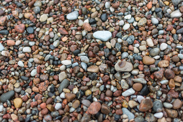 Pebbles Background, beach from Devon, England