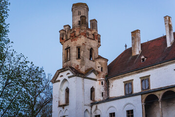 Fototapeta premium Ruins of castle in Breclav town in South Moravian Region of Czech Republic