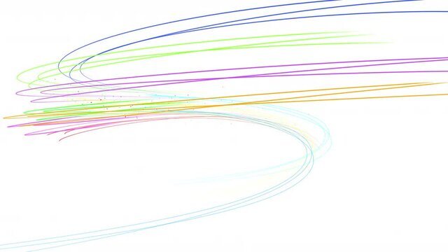 Line Curve Wave Arts colorful stream abstract background.