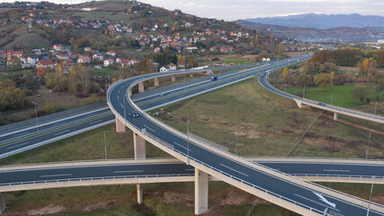 highway junction in the city