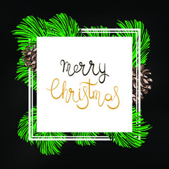 Vector abstract illustration. Christmas background