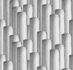 Hand-drawn columns - seamless pattern
