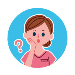 疑問のある歯科助手のアイコン