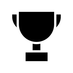 trophy glyph icon. champion symbol. simple design editable. design vector illustration