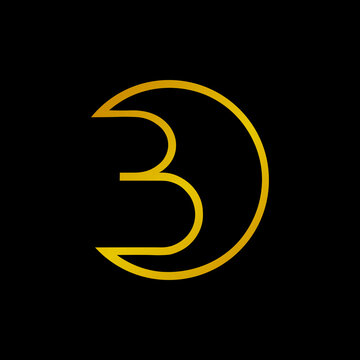 monogram logo initials letter o and b on black background