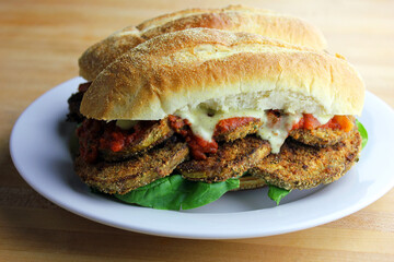 Eggplant Parmesan Sandwich 