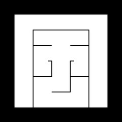 家紋　角字　か　風