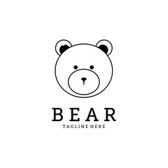 bear logo vector illustration design