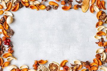 ドライフラワーで作ったスペース