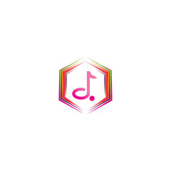 Musik note Logo Template vector symbol