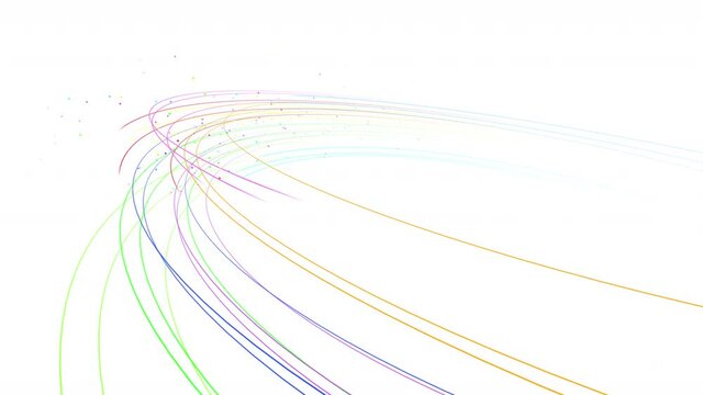 Line Curve Wave Arts colorful stream abstract background