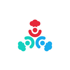 Fototapeta na wymiar United chef community club logo icon symbol vector template