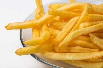 French Fries On Plate Close-up