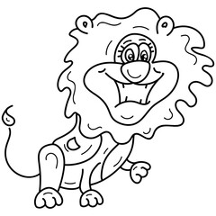 Lion Cartoon Character