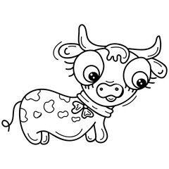 Cow Cartoon Character