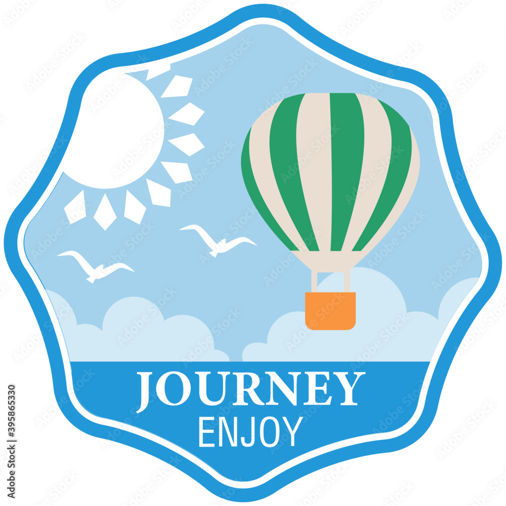 Sticker Summer Journey Label