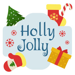 Holly Jolly Vector 