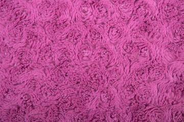 purple fabric textured soft background close-up, copy space