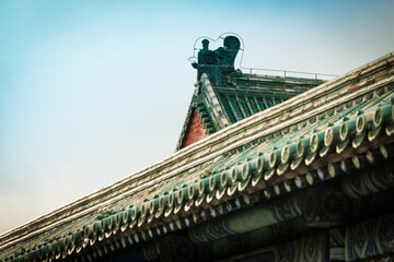 Fototapeta na wymiar Chinese traditional architecture roof