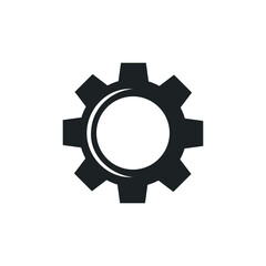 Gear Logo Template vector icon. Abstract Gear sign on white background.