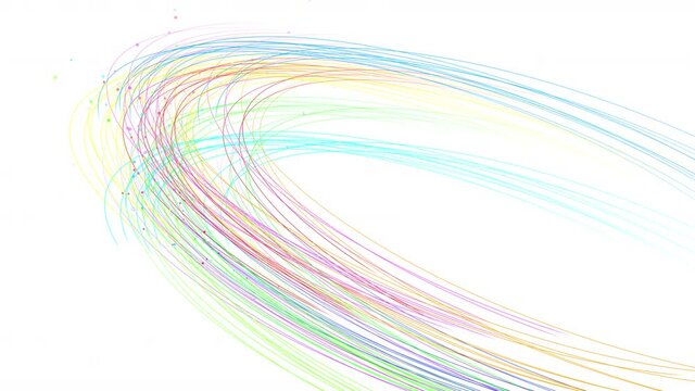 Line Curve Wave Arts colorful stream abstract background