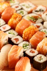 Sushi Serving Close-up