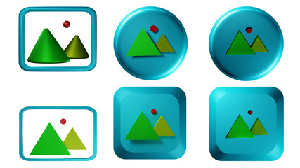 icon gallery 3d pack six photo