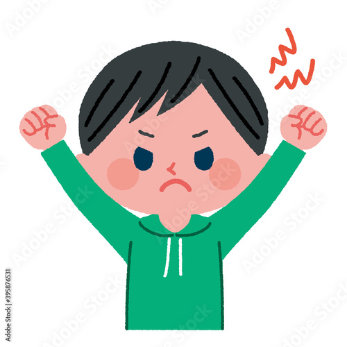 怒っている男の子のイラスト素材 Wall Mural Wallpaper Murals ぴんりか 怒っている男の子のイラスト素材 Wall Mural Wallpaper Murals ぴんりか