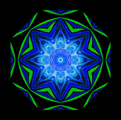 Colorful Flower Motif, Abstract Design, Background Image