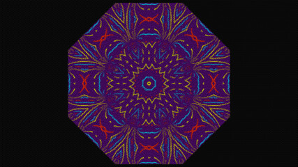 Colorful Flower Motif, Abstract Design, Background Image