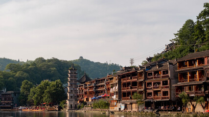Fototapeta na wymiar photos of Fenghuang Phenix City China