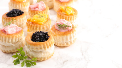 festive canape- buffet food,  dining