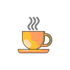 cup of coffee with smoke, Idea concept
